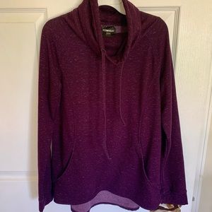 32 Degrees Women’s Cowl Neck Purple Heather Athletic Sweater Size Medium